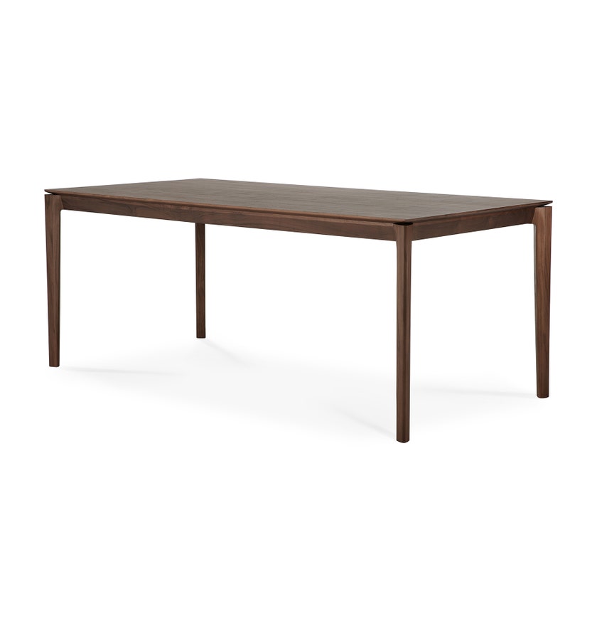 Table en teck vernis BOK d'Ethnicraft, 200x95x76, Brun foncé