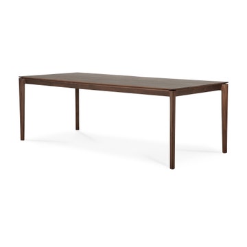 Table en teck vernis BOK d'Ethnicraft, 220x95x76, Brun foncé