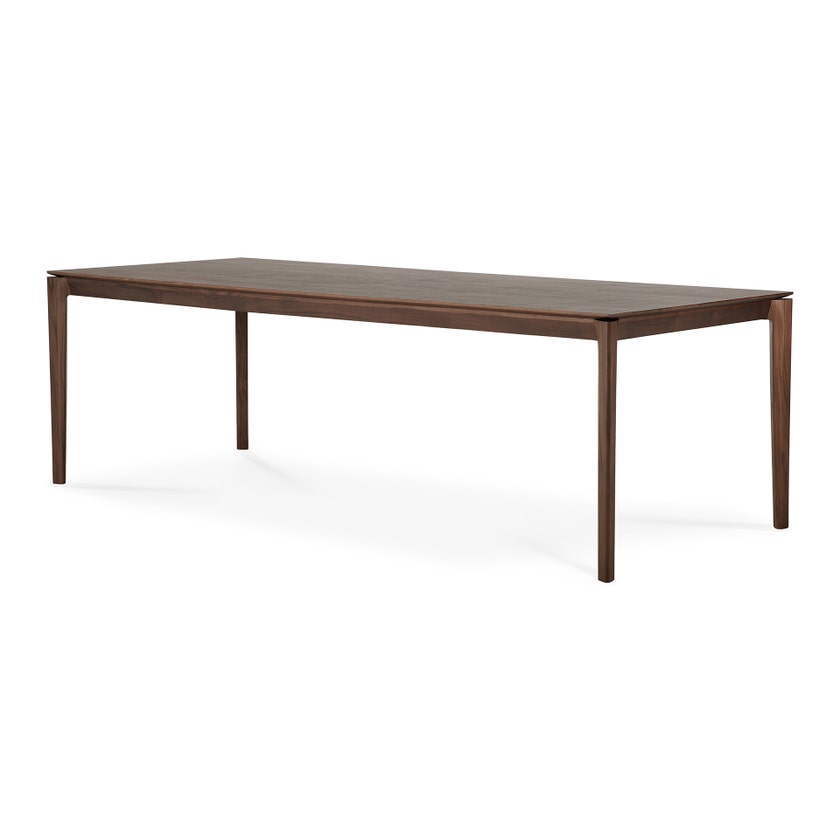 Table en teck vernis BOK d'Ethnicraft, 240x100x76, Brun foncé Table en teck vernis BOK d'Ethnicraft, 240x100x76, Brun foncé
