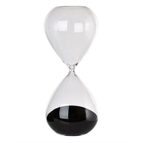 Sablier Large Pols Potten, Noir Sablier Large Pols Potten, Noir