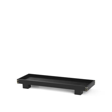 Plateau en bois BON de Ferm Living, Chêne laqué noir