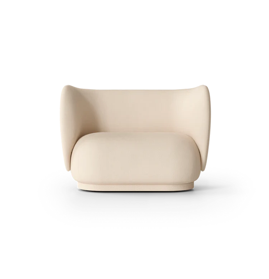 Canapé 2 places RICO de Ferm Living, Brossé, Off white