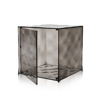Meuble de rangement Cube OPTIC avec battant, Fumé