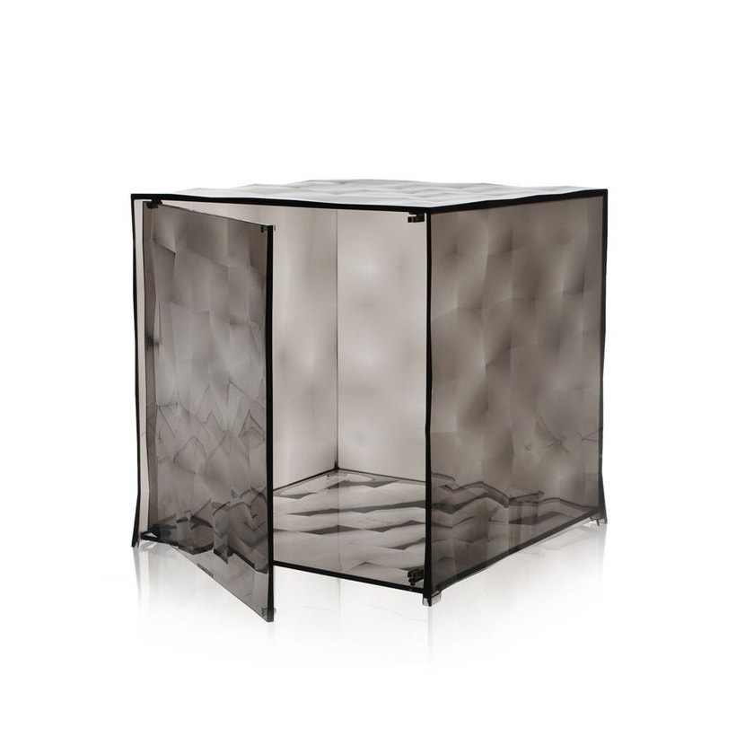 Meuble de rangement Cube OPTIC avec battant, Fumé Meuble de rangement Cube OPTIC avec battant, Fumé