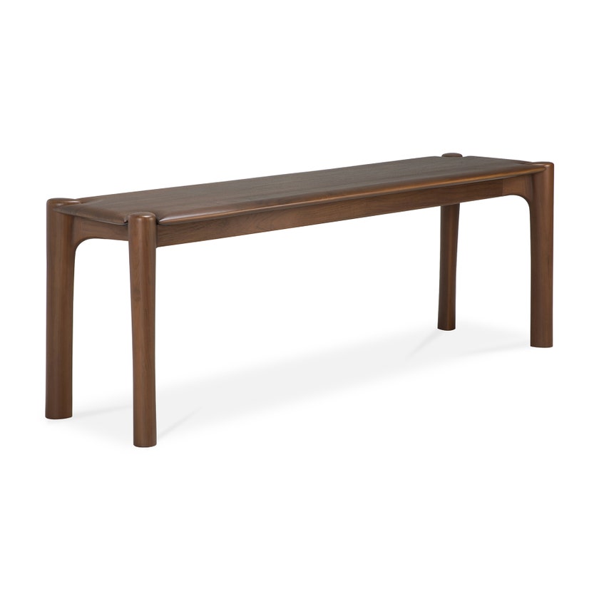 Banc PI - teck vernis - brun foncé D'Ethnicraft, 146x35x46cm Banc PI - teck vernis - brun foncé D'Ethnicraft, 146x35x46cm