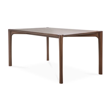 Table PI - teck vernis - brun foncé - rectangulaire, 200x95x76