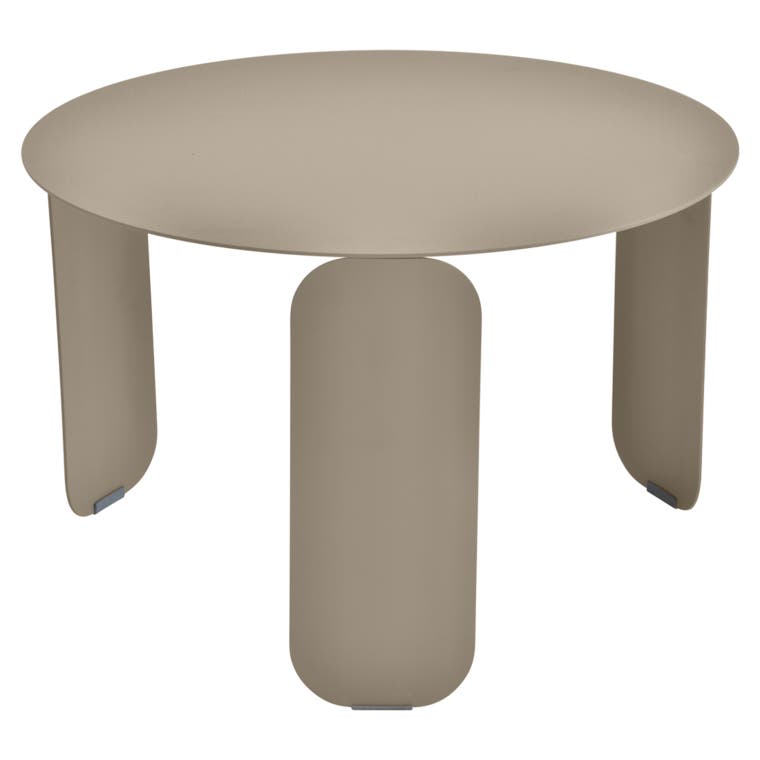 Table basse BEBOP de Fermob, D. 60, Muscade Table basse BEBOP de Fermob, D. 60, Muscade