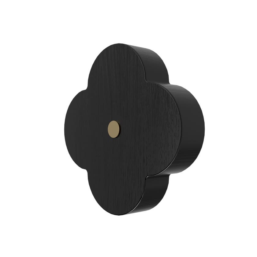 Patère ANDREE S, chêne teinté noir Patère ANDREE S, chêne teinté noir