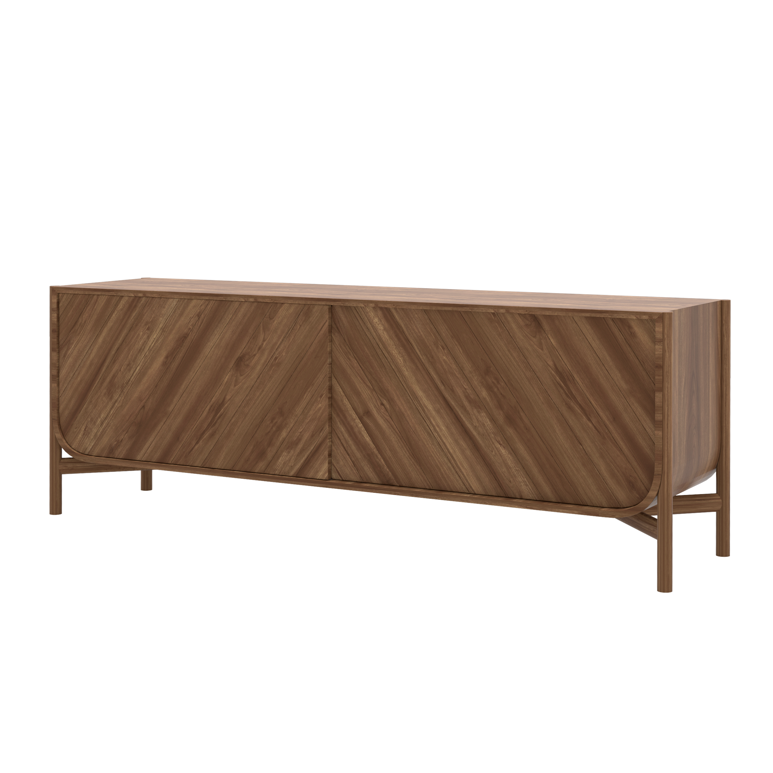 Buffet MARIUS 185 cm, noyer naturel