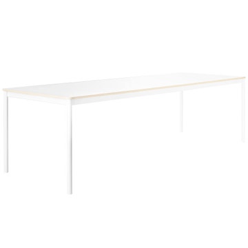 Table BASE de Muuto, 190 x 85 cm, Stratifié / Contreplaqué, Blanc