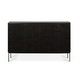 Buffet GROOVES d'Ethnicraft, L.202 cm, 4 portes, Teck vernis noir