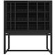 Buffet haut BURUNG d'Ethnicraft avec 4 portes coulissantes, 104 x 45 x 172, Noir
