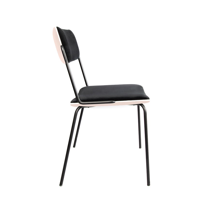 Chaise DOUBLE JEU de Sarah Lavoine, Rose Chaise DOUBLE JEU de Sarah Lavoine, Rose