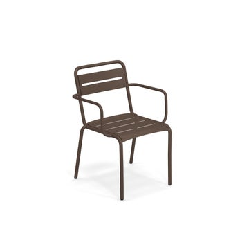 Fauteuil STAR, Marron d'Inde