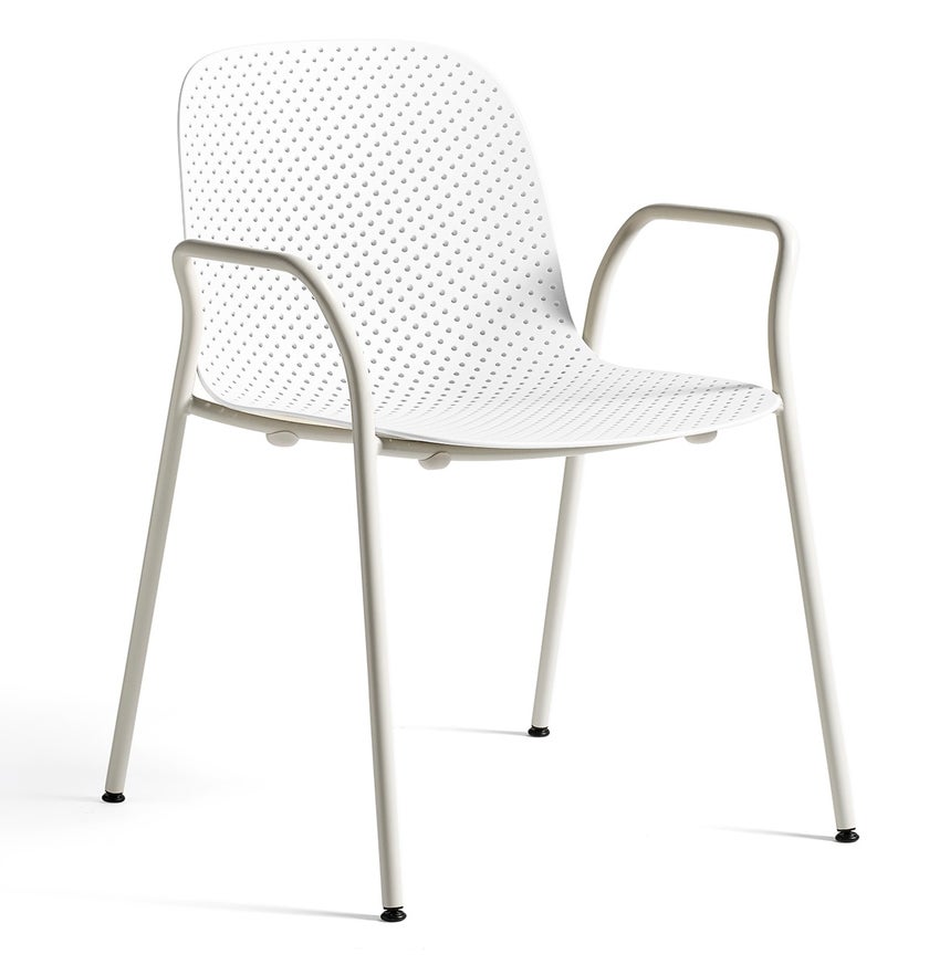 Fauteuil 13Eighty de HAY avec accoudoirs, Chalk white