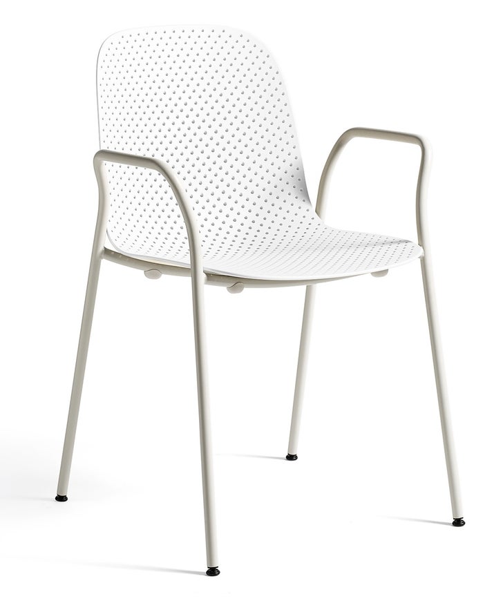 Fauteuil 13Eighty de HAY avec accoudoirs, Chalk white Fauteuil 13Eighty de HAY avec accoudoirs, Chalk white