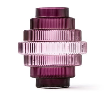 Vase STEPS de Pols Potten, Small, Dark purple