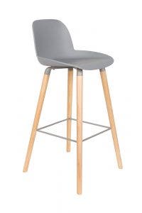 Tabouret de bar ALBERT KUIP H.75 de Zuiver, Light grey Tabouret de bar ALBERT KUIP H.75 de Zuiver, Light grey