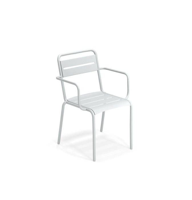 Fauteuil STAR de Emu, Blanc Glace 