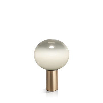 Lampe à poser LAGUNA de Artemide, Laiton satiné, Ø.26 cm