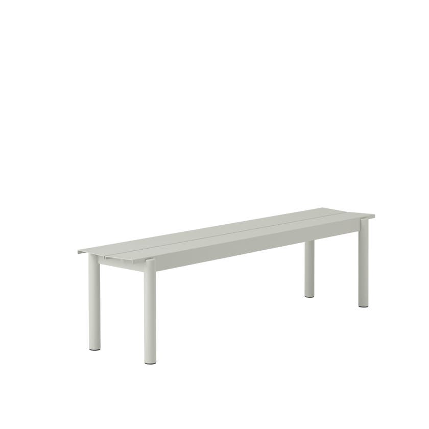 Banc LINEAR STEEL de Muuto, 170 cm, Gris Banc LINEAR STEEL de Muuto, 170 cm, Gris