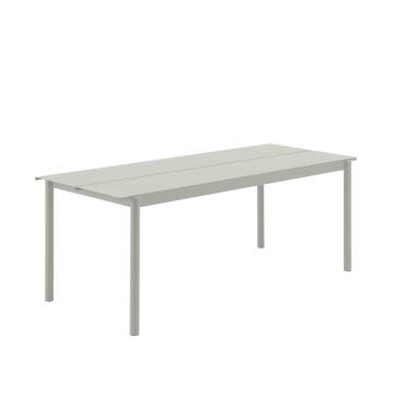 Table de jardin LINEAR STEEL de Muuto, 200 cm, Gris Table de jardin LINEAR STEEL de Muuto, 200 cm, Gris
