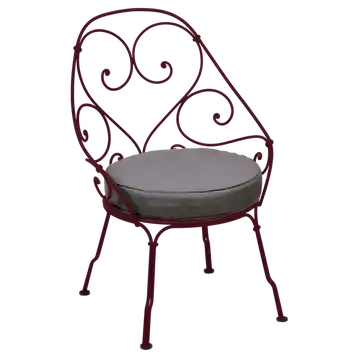 Fauteuil CABRIOLET, Coussin Gris graphite, Tonka
