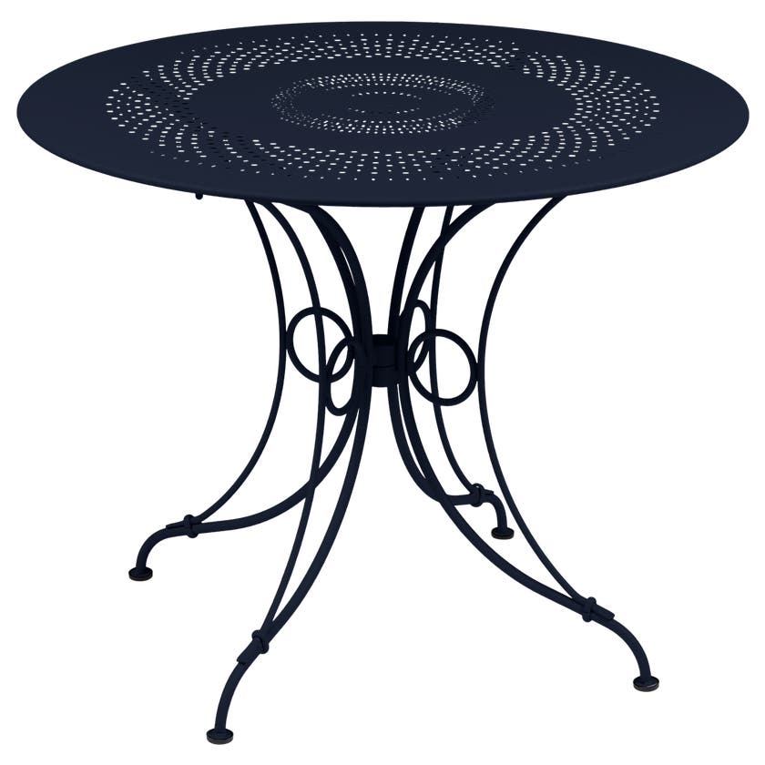 Table 1900 de Fermob, D. 96, Bleu abysse Table 1900 de Fermob, D. 96, Bleu abysse
