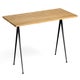 Table PYRAMID 02, 190 x 85 cm, Black base, Clear lacquered
