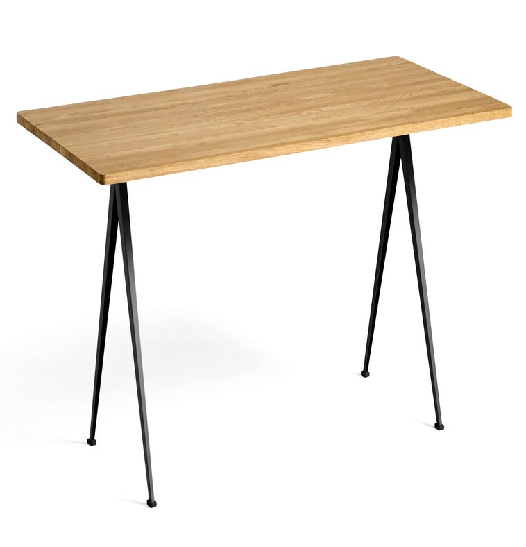 Table PYRAMID 02 de Hay, 190 x 85 cm, Black base, Clear lacquered