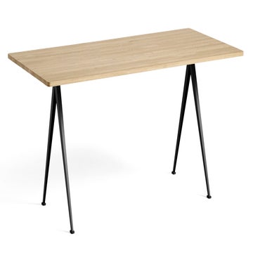 Table PYRAMID 02 de Hay, 190 x 85 cm, Black base, Matt lacquered