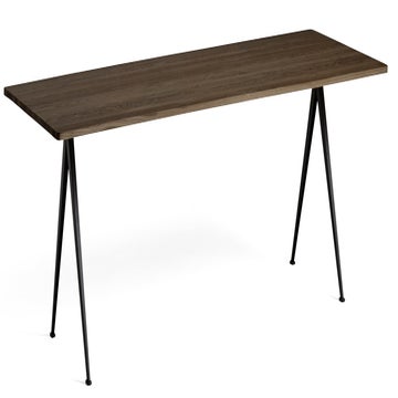 Table PYRAMID 02 de Hay, 250 x 85 cm, Black base, Smoked oiled
