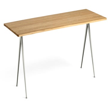 Table PYRAMID 02 de Hay, 250 x 85 cm, Beige base, Clear lacquered