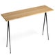 Table PYRAMID 02, 300 x 85 cm, Black base, Clear lacquered