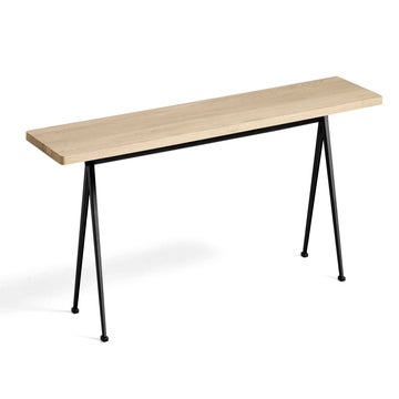 Banc PYRAMID 12 de Hay, 190 x 40 cm, Black base, Matt lacquered