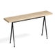 Banc PYRAMID 12, 190 x 40 cm, Black base, Matt lacquered