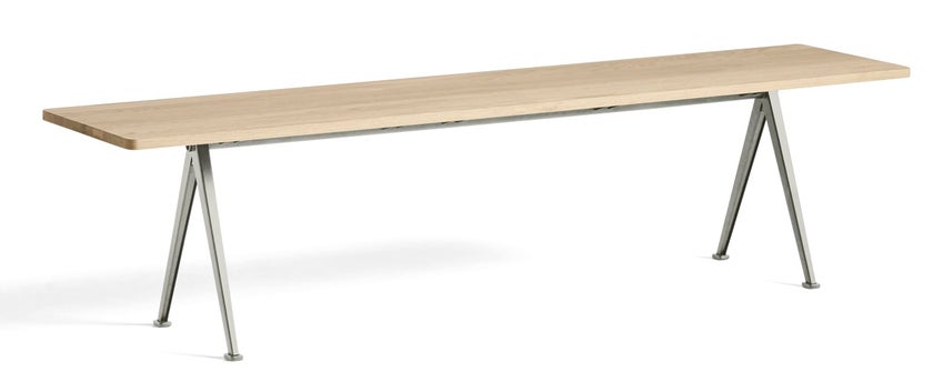 Banc PYRAMID 12 de Hay, 190 x 40 cm, Beige base, Matt lacquered Banc PYRAMID 12 de Hay, 190 x 40 cm, Beige base, Matt lacquered