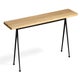 Banc PYRAMID 12 de Hay, 190 x 40 cm, Black base, Clear lacquered