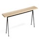 Banc PYRAMID 12, 250 x 40 cm, Black base, Matt lacquered