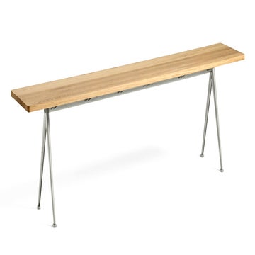 Banc PYRAMID 12 de Hay, 250 x 40 cm, Beige base, Clear lacquered