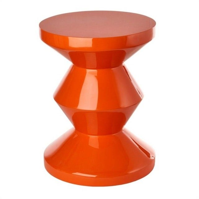 Tabouret ZIG ZAG de Pols Potten, Orange Tabouret ZIG ZAG de Pols Potten, Orange
