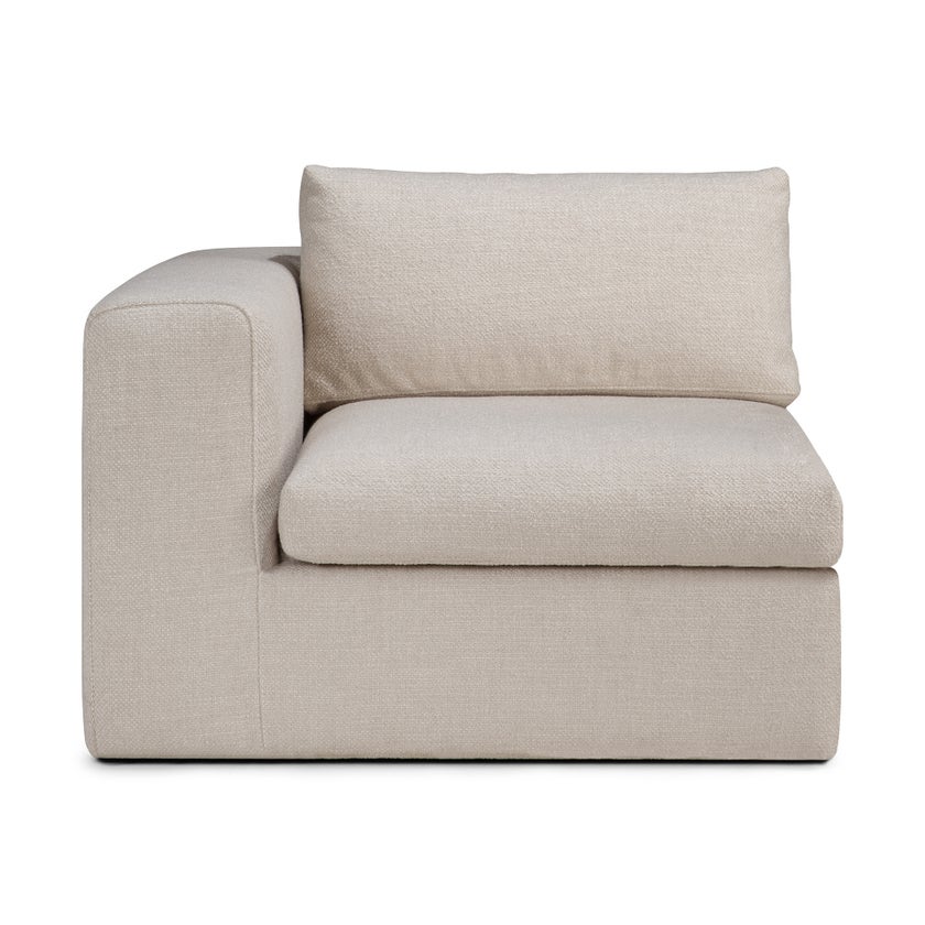 Module pour canapé Mellow - tissu Ivory d'Ethnicraft, Module droit Module pour canapé Mellow - tissu Ivory d'Ethnicraft, Module droit