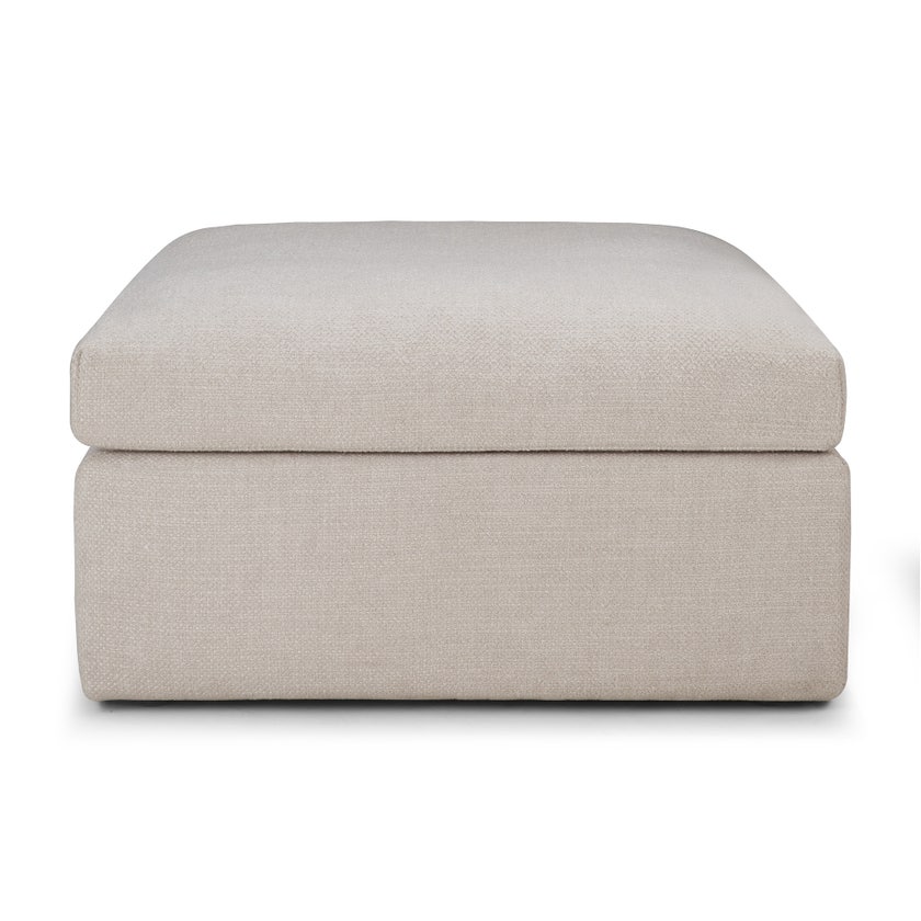 Module pour canapé Mellow - tissu Ivory d'Ethnicraft, Pouf / repose-pieds Module pour canapé Mellow - tissu Ivory d'Ethnicraft, Pouf / repose-pieds