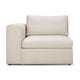 Module droit avec accoudoir MELLOW de Ethnicraft, Off white