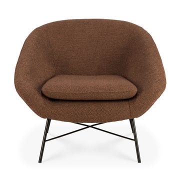 Fauteuil BARROW d'Ethnicraft, Cuivre