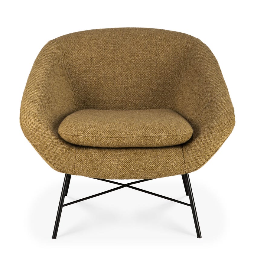 Fauteuil BARROW d'Ethnicraft, Gingembre