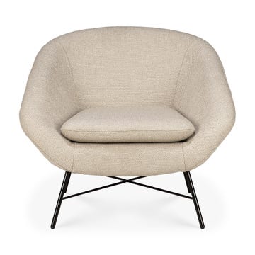 Fauteuil BARROW d'Ethnicraft, Off white