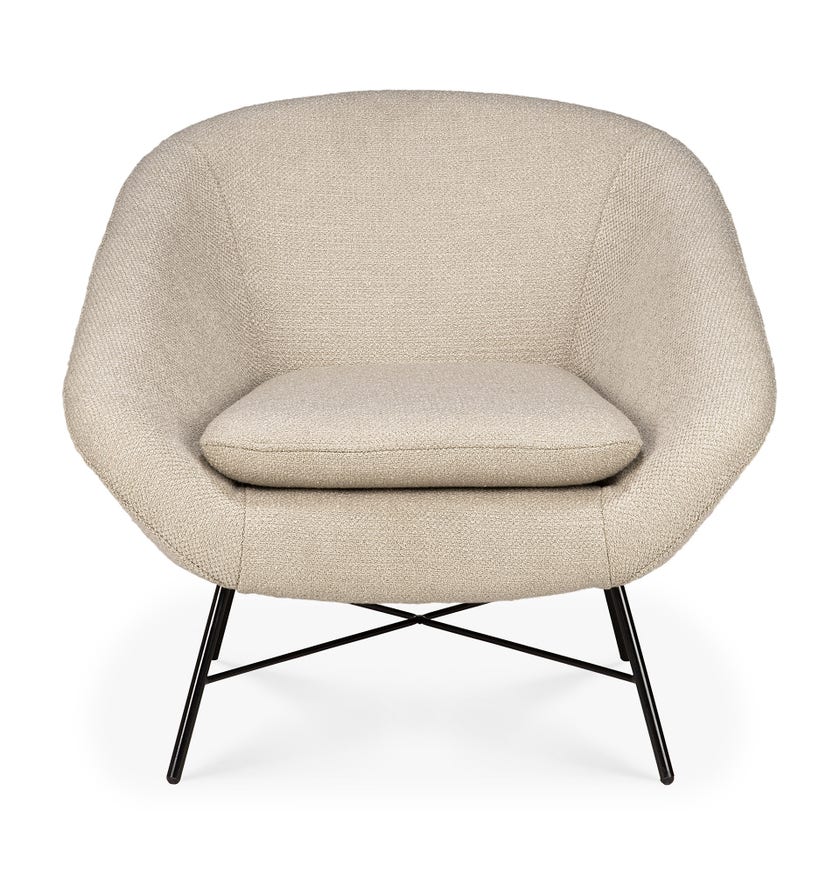 Fauteuil BARROW d'Ethnicraft, Off white
