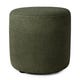 Pouf BARROW d'Ethnicraft, Ø 40 cm, Vert sapin