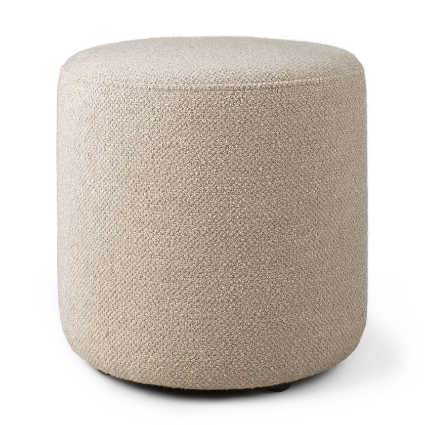 Pouf BARROW d'Ethnicraft, Ø 40 cm, Off white Pouf BARROW d'Ethnicraft, Ø 40 cm, Off white